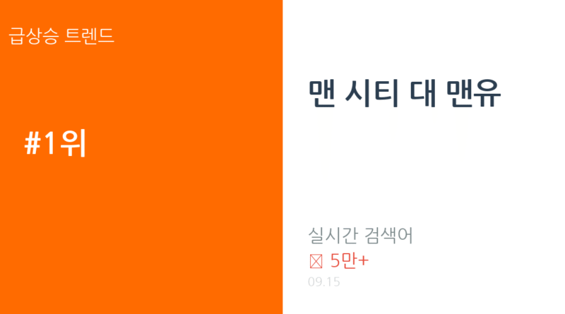 맨 시티 대 맨유 트렌드 요약 thumbnail 카드뉴스