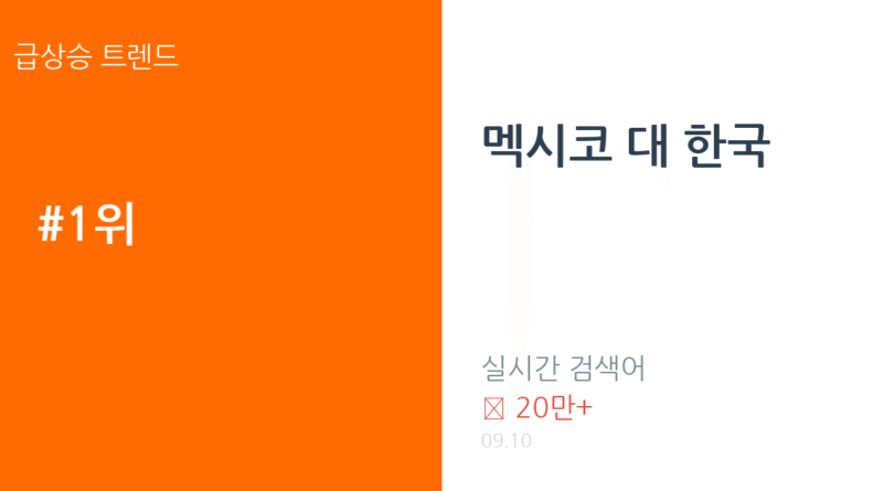 멕시코 대 한국 트렌드 요약 thumbnail 카드뉴스