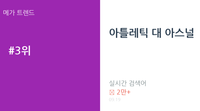 아틀레틱 대 아스널 트렌드 요약 thumbnail 카드뉴스