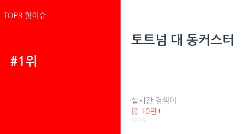 토트넘 대 동커스터 트렌드 요약 thumbnail 카드뉴스