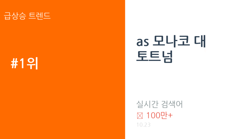 as 모나코 대 토트넘 트렌드 요약 thumbnail 카드뉴스