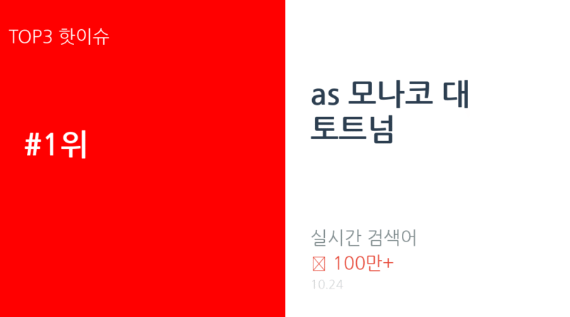 as 모나코 대 토트넘 트렌드 요약 thumbnail 카드뉴스