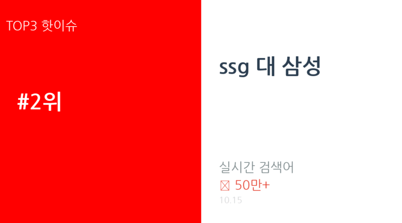 ssg 대 삼성 트렌드 요약 thumbnail 카드뉴스