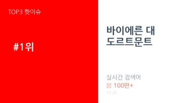 바이에른 대 도르트문트 트렌드 요약 thumbnail 카드뉴스