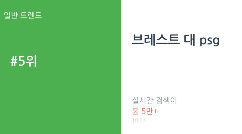 브레스트 대 psg 트렌드 요약 thumbnail 카드뉴스