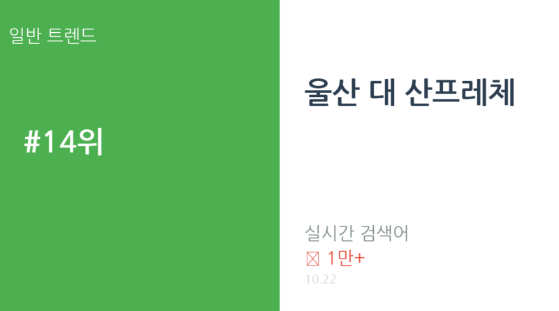 울산 대 산프레체 트렌드 요약 thumbnail 카드뉴스