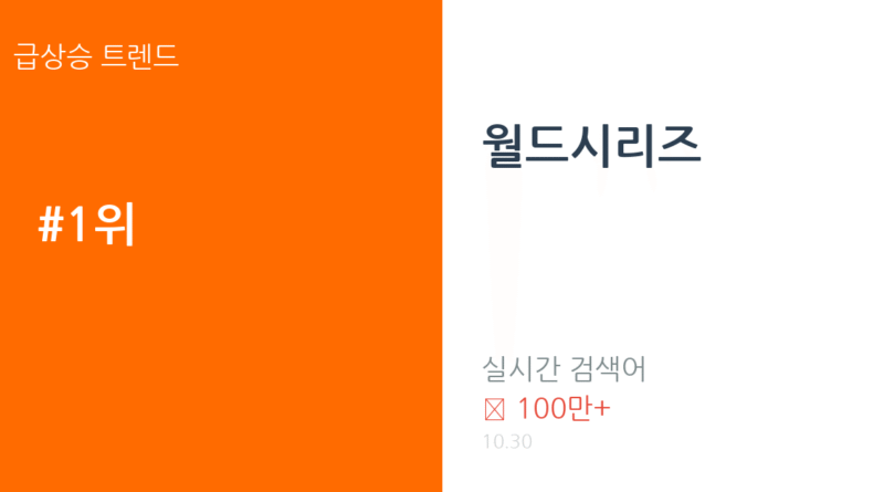 월드시리즈 트렌드 요약 thumbnail 카드뉴스