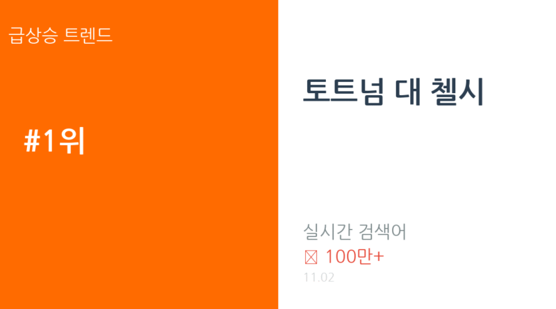 토트넘 대 첼시 트렌드 요약 thumbnail 카드뉴스